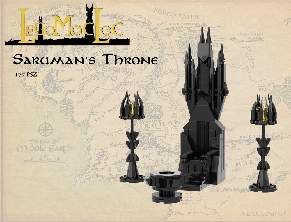 Lego Saruman's Throne