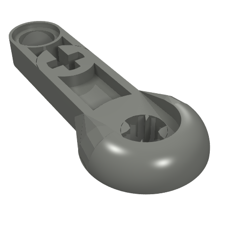 Lego Technic Rotation Joint [Half-Ball 3L Thin Beam] / Dark Bluish Gray