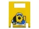 Container, Box 2 x 2 x 2 Door with Slot with Yellow Submarine on Blue Triangle Pattern (Sticker) - Sets 1782 / 6441