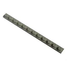 Modulex Window Frame Section Top 1 x 12 Lego on studs / Modulex Light Gray