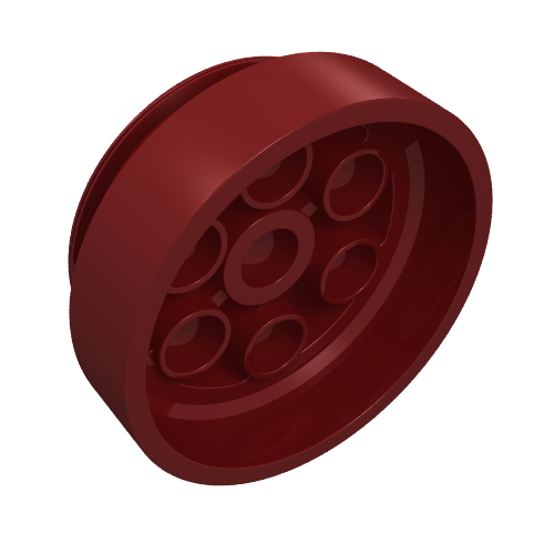 Lego Wheel 30 x 13 Model Team / Dark Red