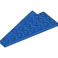 Wedge Plate 8 x 4 Wing Right with Stud Notch / Blue
