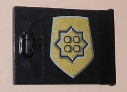 Container, Cupboard 2 x 3 x 2 Door with World City Gold Police Badge Pattern (Sticker) - Set 7033