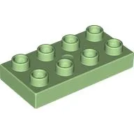 Duplo Plate 2 x 4 / Medium Green