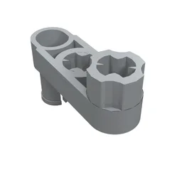 Technic Beam 3 x 0.5 Liftarm with Boss and Pin / Crank / Light Bluish Gray