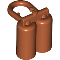 Lego Minifig Neckwear Airtanks with Large Holes / Dark Orange