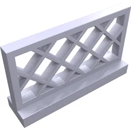 Fence Lattice 1 x 4 x 2 / Light Violet