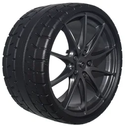 Wheel 75mm D. x 41mm Technic Racing Large, 10 Spokes with Black Tire 87.9 x 44 (5428 / 80279) / Pearl Dark Gray