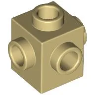 Brick Special 1 x 1 Studs on 4 Sides / Tan