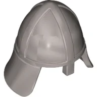 Helmet Castle with Neck Protector / Flat Silver