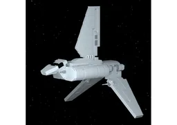 Mini-Scale Imperial Sentinel-Class Shuttle with Display Stand
