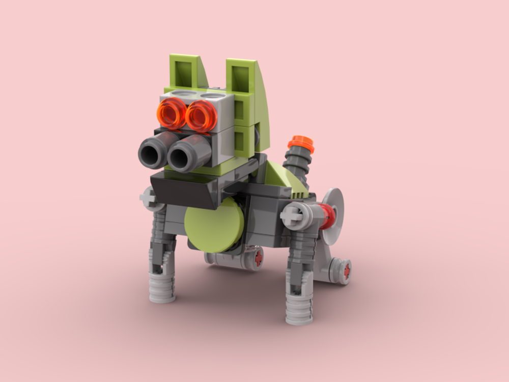 Lego Green Motorcycle Pig