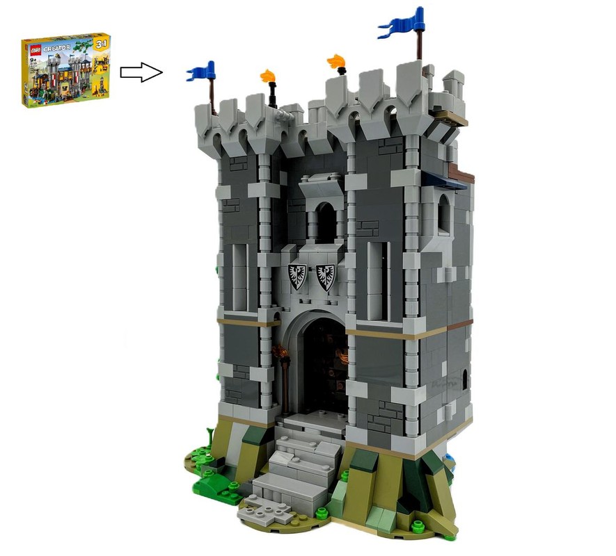 Lego Hilltop Castle Alternate build of 31120 Medieval Castle