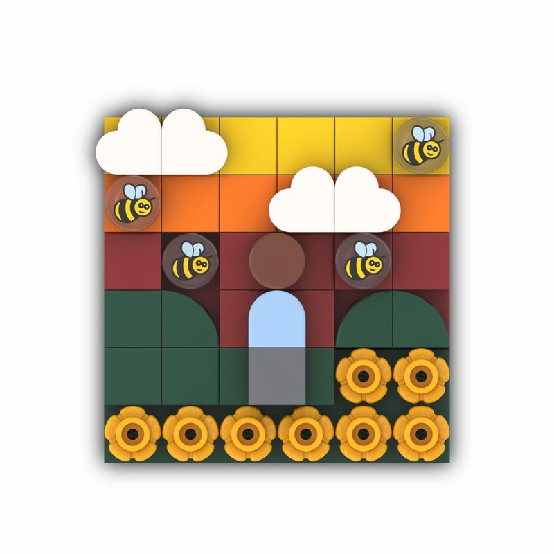 Lego FLOWER BOY (Album) Mini Mosaic (Designed for LEGO X Levi's)