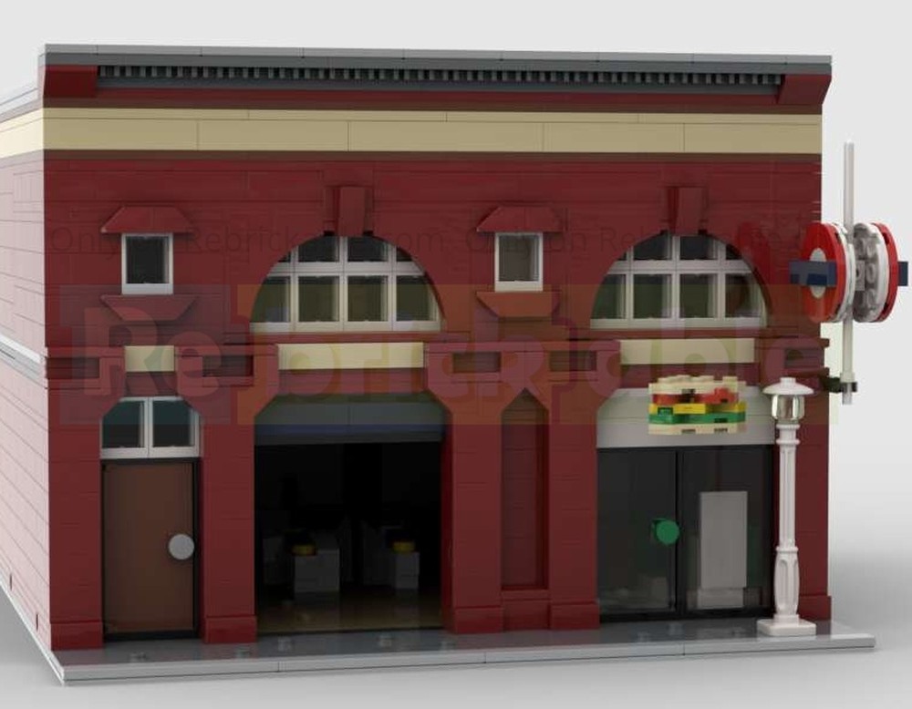 Lego London Underground Station (Leslie Green style)