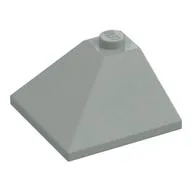 Brick Sloped 33° 3 x 3 Double Convex / Light Gray