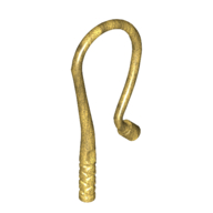 Lego Equipment Whip - Bent / Pearl Gold