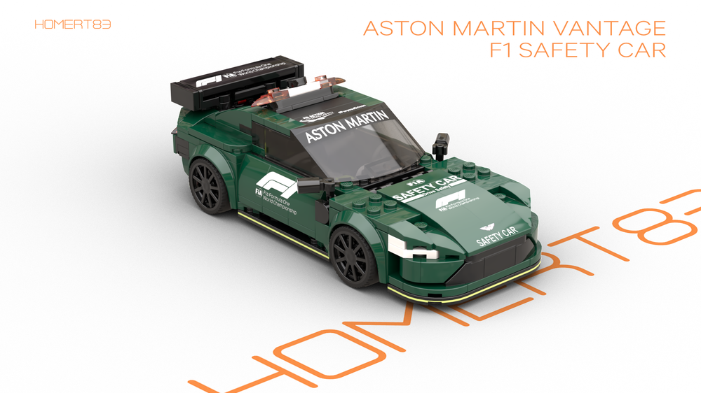 Lego Aston Martin Vantage F1 2023 Safety Car Formula one