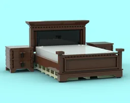 American style retro double bed