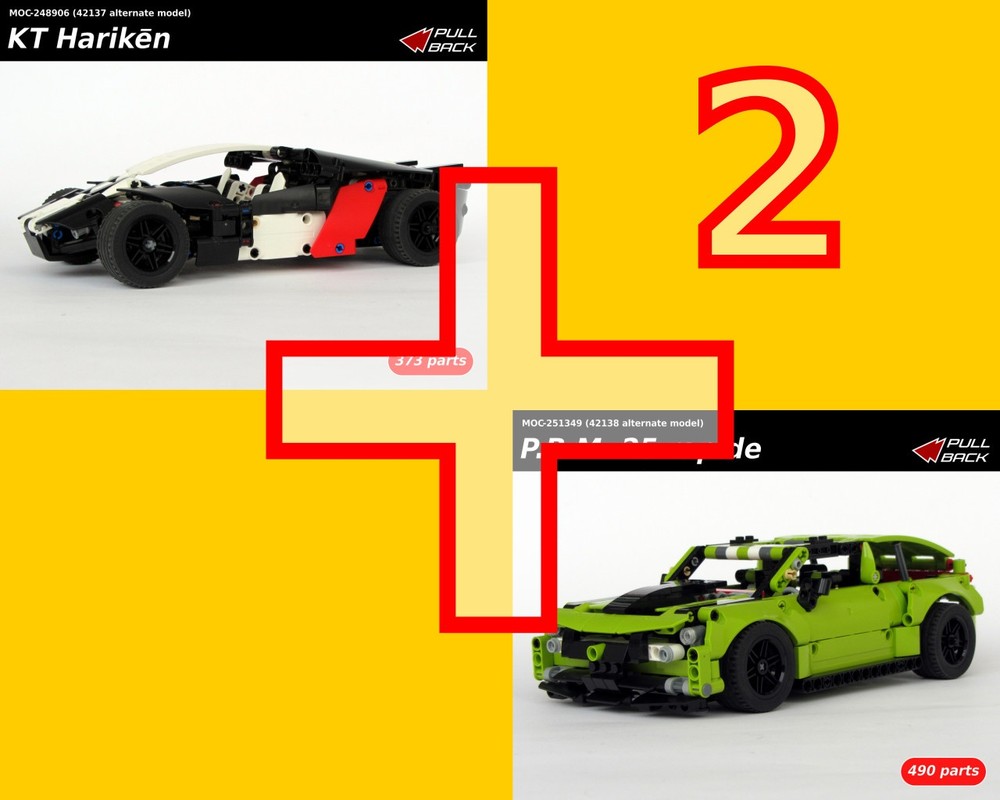 Lego 42137, 42138 alternates - KT Harikēn and P.B.M. 25 rapide