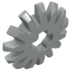 Technic Gear 14 Tooth Bevel / Light Gray