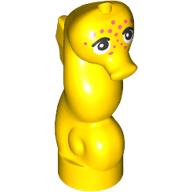 Lego Animal, Seahorse with Black Eyes, Orange Spots