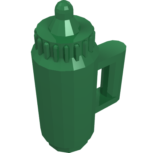Lego Belville / Scala, Equipment Baby Bottle / Water Bottle / Green