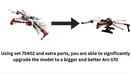 ARC-170 Starfighter - 75402 Modification