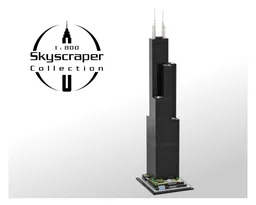 Willis Tower (Sears Tower) 1:800 Scale