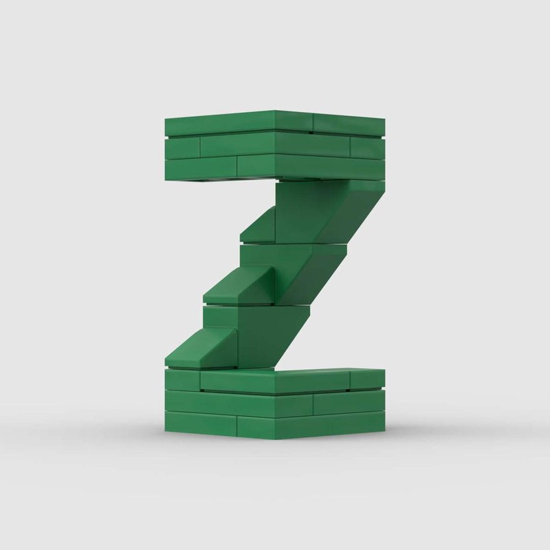 Lego 3D Letter Z 3x3x5