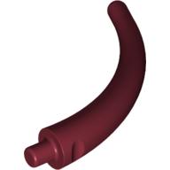 Lego Animal Body Part / Plant, Tail / Claw / Horn / Branch / Tentacle, End Section / Dark Red
