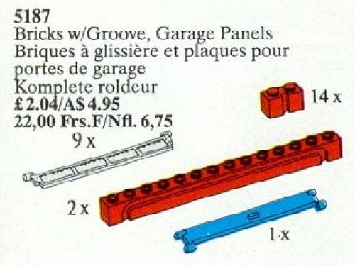 Lego Bricks with Groove and Garage Panels