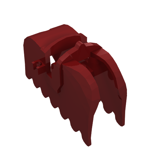 Lego Animal / Creature Accessory, Horse Barding [Plain] / Dark Red