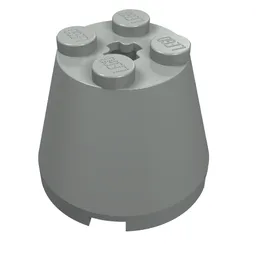 Cone 3 x 3 x 2 / Light Gray