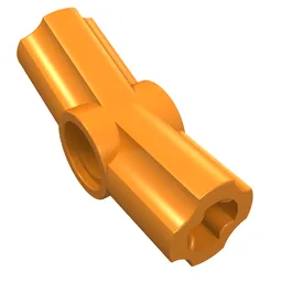 Technic Axle and Pin Connector Angled #3 - 157.5° / Orange