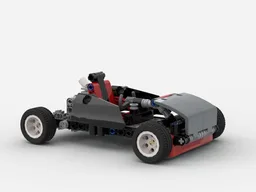 Go Kart with functional steering wheel and engine