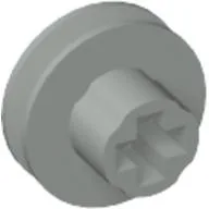 Motor Pulley, 9V Micromotor with axle hole / Light Gray