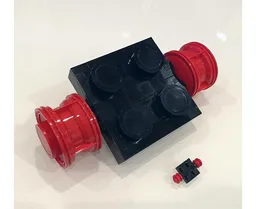 Upscaled wheels on 2x2 plate