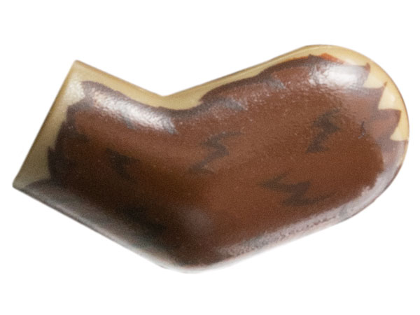 Lego Arm, Left with Reddish Brown and Dark Brown Fur Pattern