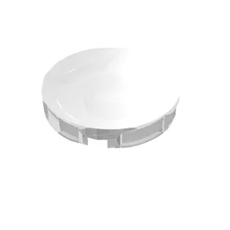 Tile Round 2 x 2 with Bottom Stud Holder / Trans-Clear