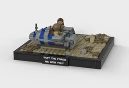 May The Force Be With You; Episode 1 Diorama | Anakin Qui Gon Jinn Podracer scene