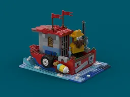 11020 Medieval Tugboat with Fisherman