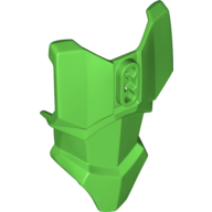 Lego Large Figure Torso Cover, Armour with 2 Chest Holes and Ball Joint Socket / Bright Green