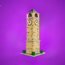 Tilted Towers Clock Tower