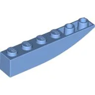 Brick Curved Inverted 6 x 1 / Medium Blue