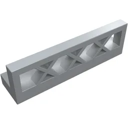 Fence Lattice 1 x 4 x 1 / Light Bluish Gray