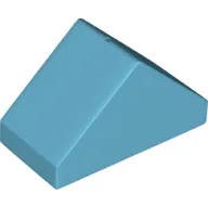 Duplo Brick 4 x 2 Double Slope 45° / Medium Azure