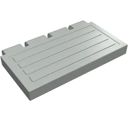 Hinge Train Gate 2 x 4 / Light Gray