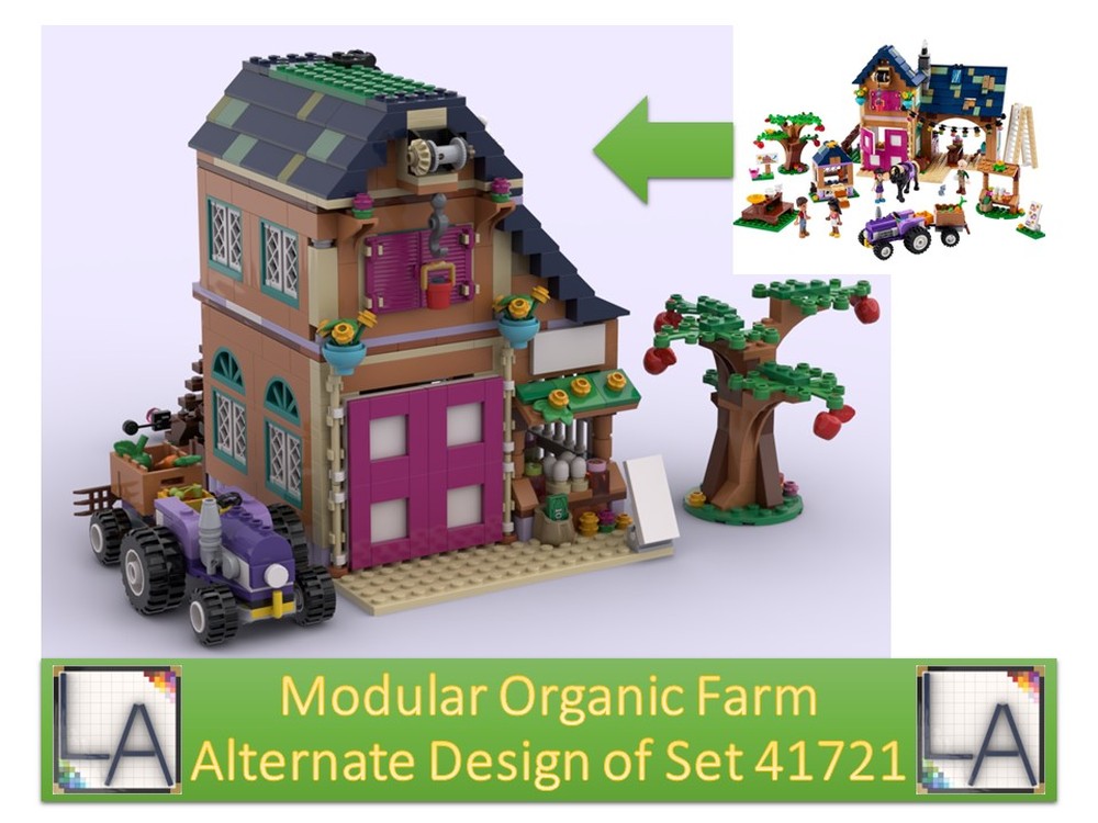 Lego Modular Organic Farm - Alternate Design of set 41721