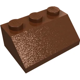 Brick Sloped 45° 2 x 3 / Reddish Brown